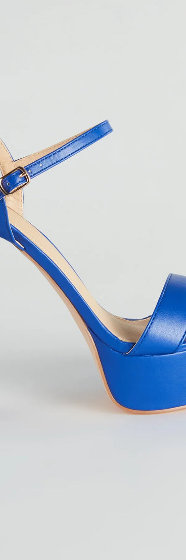 Daring And Chic Platform Block Heels