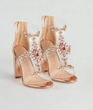 Gorgeous Glam Gemstone Metallic Block Heels