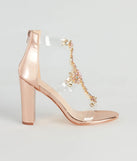 Gorgeous Glam Gemstone Metallic Block Heels