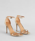 The cute and comfy style of the Classic Moves Faux Leather Stiletto Heels as your prom shoes creates a stand out look to complete your prom dress look!