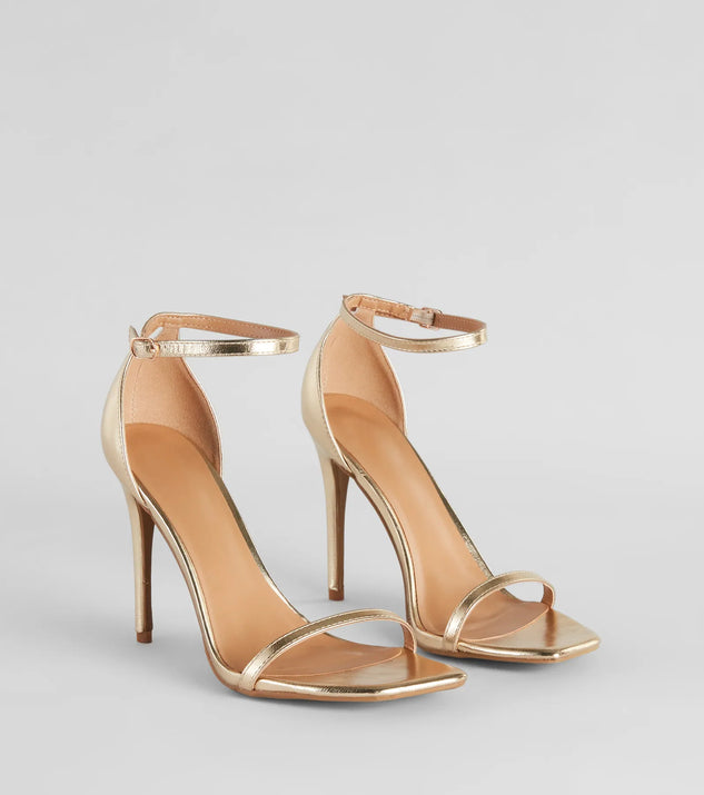 The cute and comfy style of the Classic Moves Faux Leather Stiletto Heels as your prom shoes creates a stand out look to complete your prom dress look!