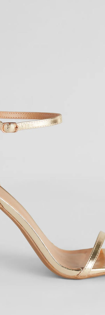 Elevate your work wardrobe with the Classic Moves Faux Leather Stiletto Heels in gold, a versatile women's shoe perfect for the office; that combines style with comfort for seamless desk-to-dinner transitions.