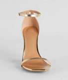 The cute and comfy style of the Classic Moves Faux Leather Stiletto Heels as your prom shoes creates a stand out look to complete your prom dress look!