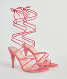 Strapped Stunner Lace-Up Stiletto Heels
