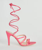 Strapped Stunner Lace-Up Stiletto Heels