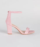 Sparkle Step Glitter Lurex Block Heels
