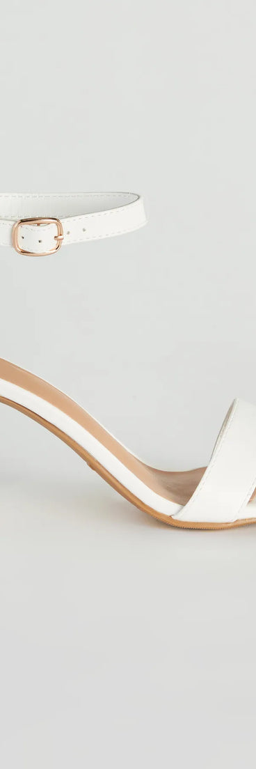 Classic Choice Faux Leather Block Heels