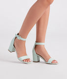 Timeless Treasure Faux Leather Low Block Heels