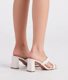 A Fine Romance Faux Pearl Strap Mules