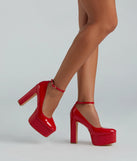 Poised And Proper Mary Jane Platform Heels