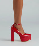 Poised And Proper Mary Jane Platform Heels