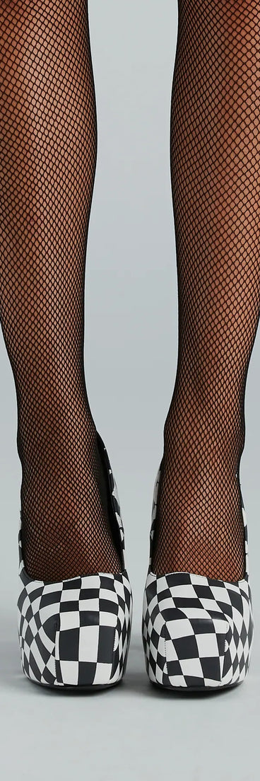 Vibe Check Platform Block Heel Pumps