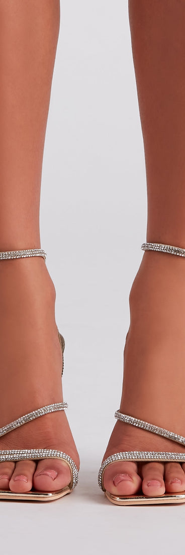 Get ready for any event with the Bring On The Glitz Rhinestone Stiletto Heels, an essential start to creating a versatile holiday outfit for women for holiday parties, cocktail hours, or NYE events.