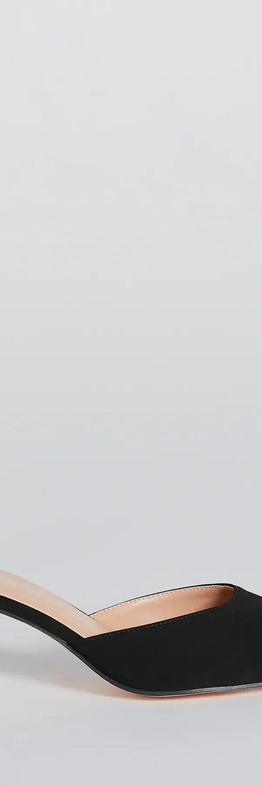 Elevated Elegance Rhinestone Heel Mules