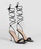 Laced Up In Sleek Style Strappy Stiletto Heels