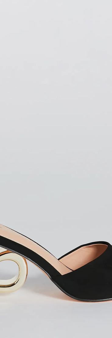 Desires Of The Heart Heel Nubuck Mules