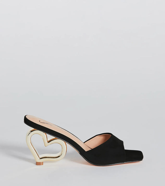 Desires Of The Heart Heel Nubuck Mules | Windsor