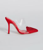 Glam Cutie Rhinestone Heart Stiletto Pumps