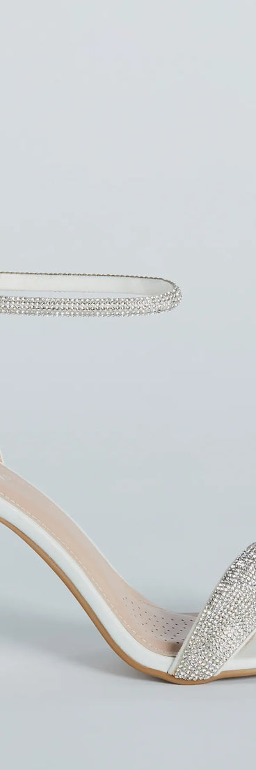 Eye-Catching Glamour Rhinestone Block Heels