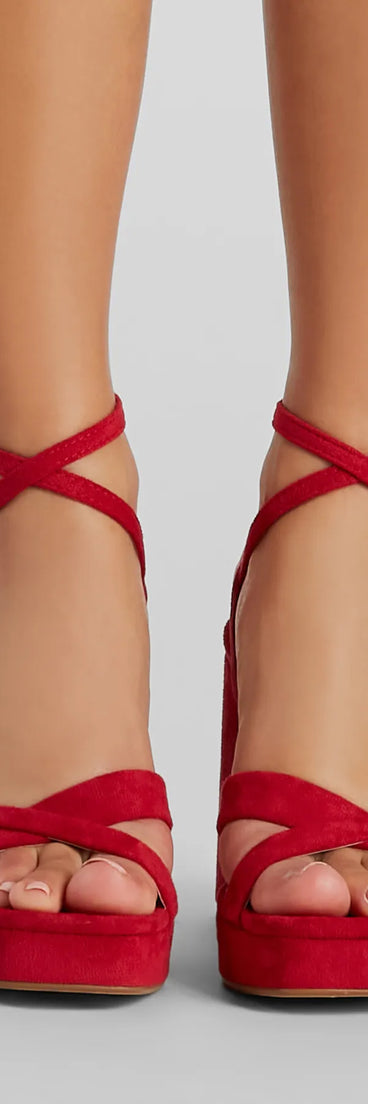 Statement Maker Strappy Platform Block Heels