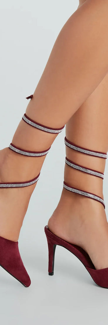 Glamorous Upgrade Rhinestone Spiral Stiletto Pumps