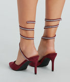Glamorous Upgrade Rhinestone Spiral Stiletto Pumps
