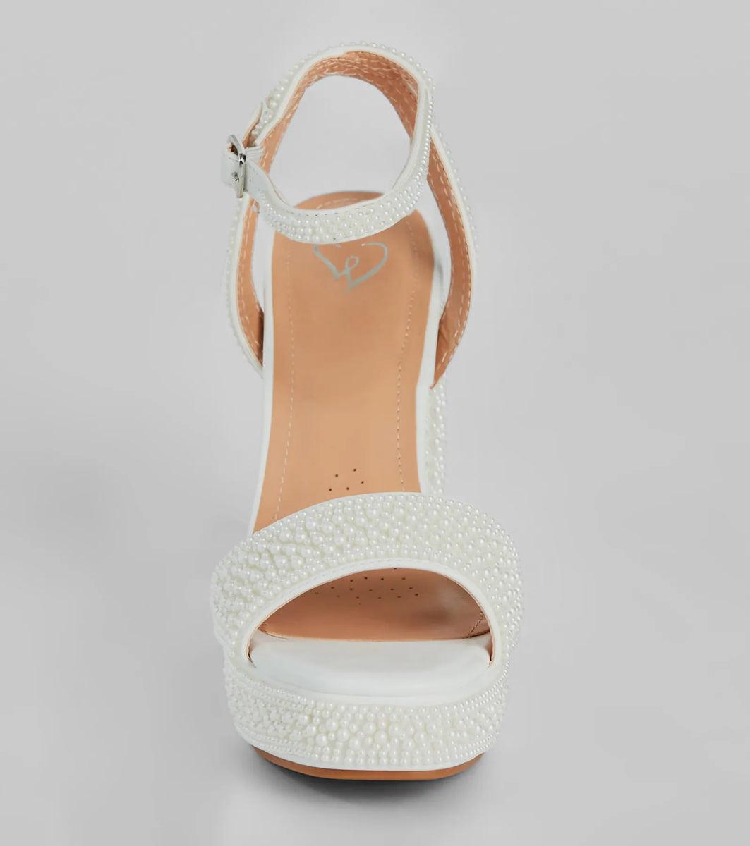 Pearl Ladies Block Heel main image 1