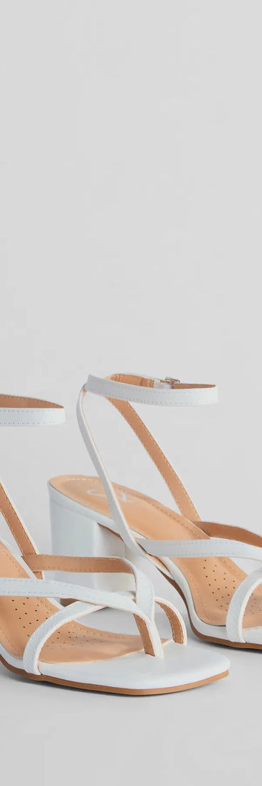 
Upgrade your style game for 2025 with the New Favorite Thong Strap Low-Block Heels in white, perfect for any fashion-forward wardrobe.