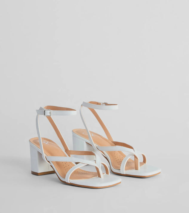 New Favorite Thong Strap Low Block Heels Windsor