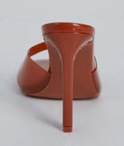 Staying Cute PVC Patent Stiletto Mules