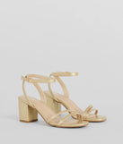 Perfect Steps Faux Leather Block Heels