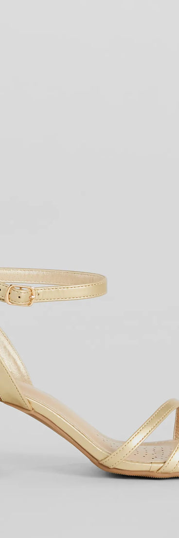 Perfect Steps Faux Leather Block Heels