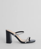 Get ready for any event with the Sparkly Staple Rhinestone Mules in black, an essential start to creating a versatile outfit for women for parties, cocktail hours, or Valentine's Day events.