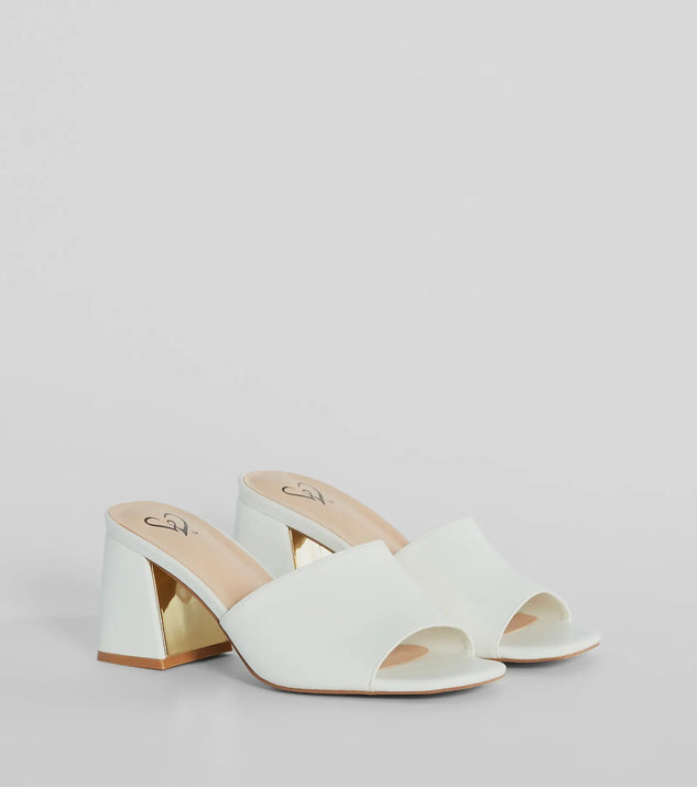 Her lip to/Bit Square-Toe Mules/38