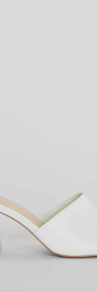 Meant To Last Square Toe Block Heel Mules