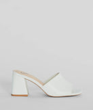Meant To Last Square Toe Block Heel Mules
