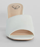 Meant To Last Square Toe Block Heel Mules