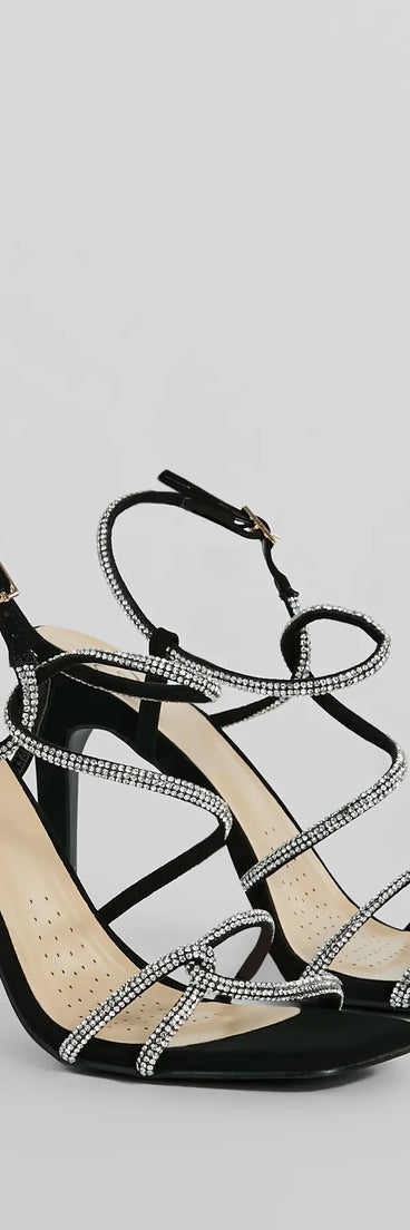 Timeless Glam Rhinestone Nubuck Stiletto Heels