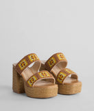 Summer Dream Crochet Espadrille Platform Sandals