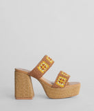 Summer Dream Crochet Espadrille Platform Sandals