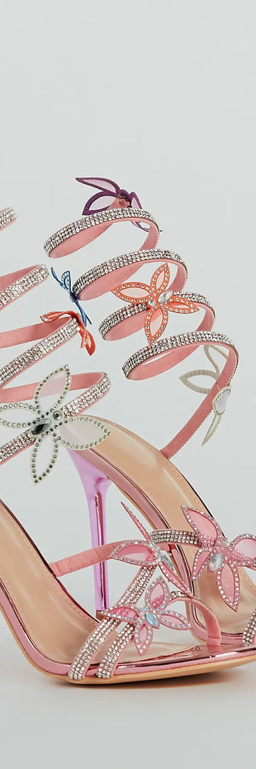 Spread Your Wings Butterfly Spiral Stiletto Heels