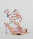 Spread Your Wings Butterfly Spiral Stiletto Heels