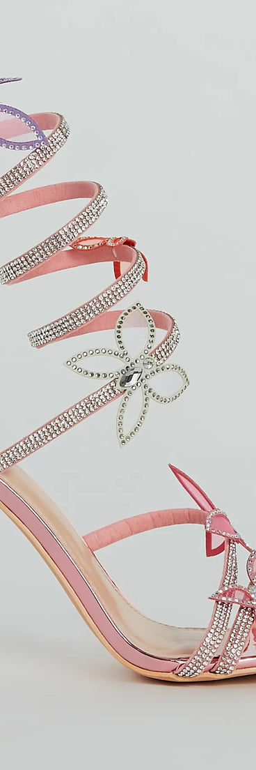 Spread Your Wings Butterfly Spiral Stiletto Heels