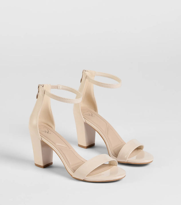 Stay on-trend this season with the Smooth And Sleek Block Heels in ivory, a must-have for creating stylish and effortless spring outfits for women.