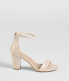 The Smooth And Sleek Block Heels in ivory brings sleek style to any graduation outfit, from cap and gown to after-party.