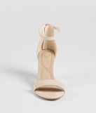 The Smooth And Sleek Block Heels in ivory brings edge and energy to your vibe, ready to elevate any festival look or concert outfit.