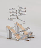 Butterfly Mystique Rhinestone Spiral Heels