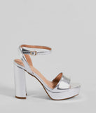 Turn heads in the Ready To Slay Platform Heels, silver heels showcasing a fresh trend or stylish detail made to elevate your full Windsor fit.