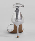Step Out In Chic Faux Leather Stiletto Heels, a trendy silver addition to women's going-out outfits, is ideal for Christmas party outfits, chic NYE attire, or winter night-out looks that keep you on-trend!