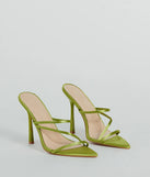 Gossip Mill Strappy Satin Stiletto Heels